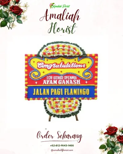 Bunga Papan Congratulation di Pedagangan